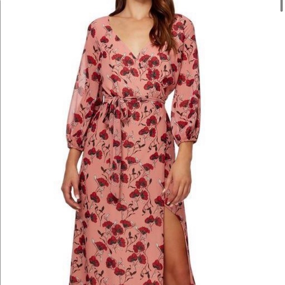 Kookai Dresses Kookai Valentine Midi Wrap Dress Poshmark